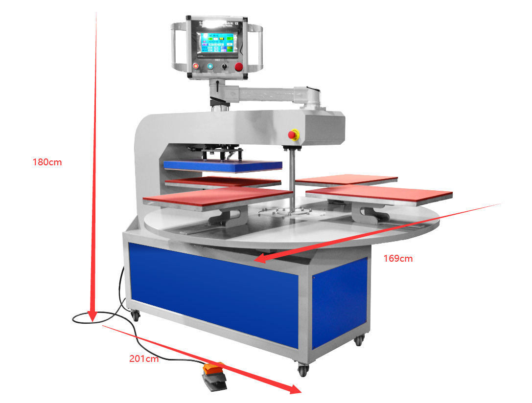 Fully Automatic Pneumatic Four-position Heat Transfer Painting Machine-Product Details Fully Automatic Pneumatic Four-position Heat Transfer Painting Machine-Product Details
