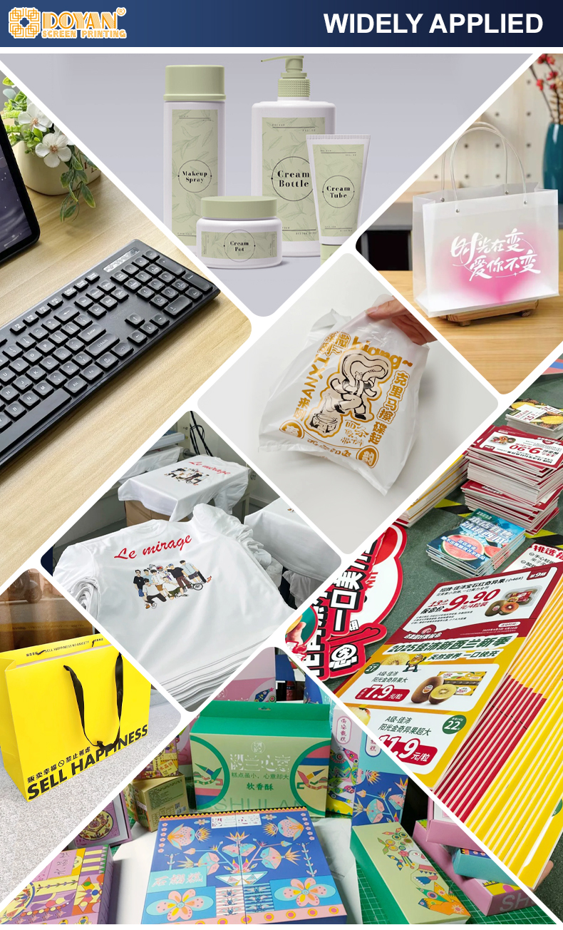 Small fully automatic vertical screen printing machine-Product Applications Small fully automatic vertical screen printing machine-Product Applications