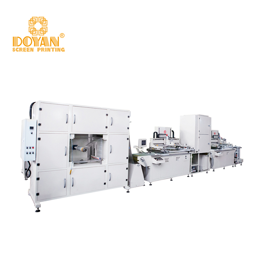 Automatic-Roll-To-Roll-Screen-Printing-Machine Automatic-Roll-To-Roll-Screen-Printing-Machine