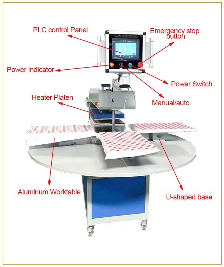 Fully Automatic Pneumatic Four-position Heat Transfer Machine Fully Automatic Pneumatic Four-position Heat Transfer Machine
