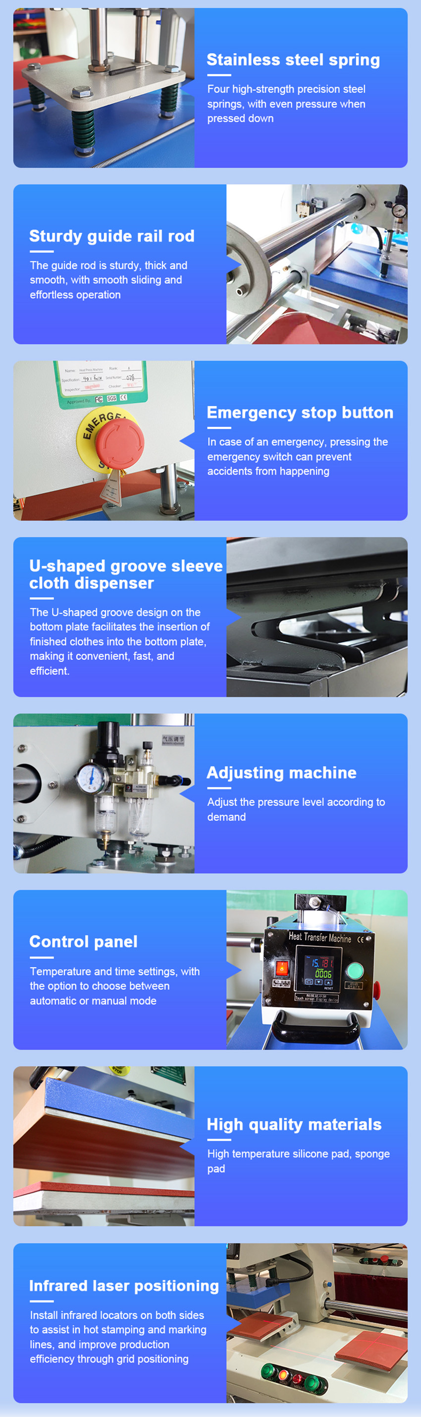 Upward-swinging Pneumatic Dual-station Heat Transfer Printing Machine-Product Details Upward-swinging Pneumatic Dual-station Heat Transfer Printing Machine-Product Details