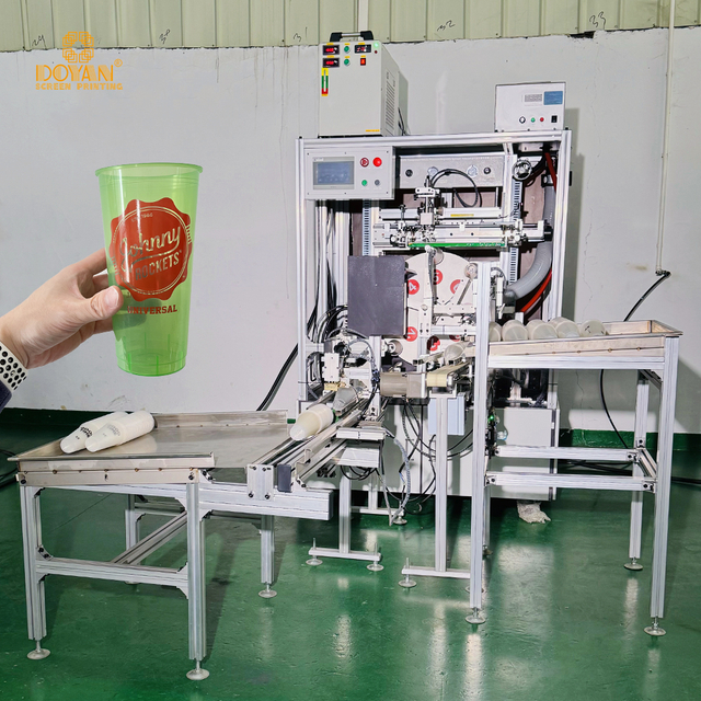 Fully Automatic Bottle Screen Printing And Curing Machine Single Color