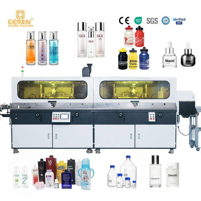 Fully Automatic Bottle Screen Printing And Curing Machine Single-six Color