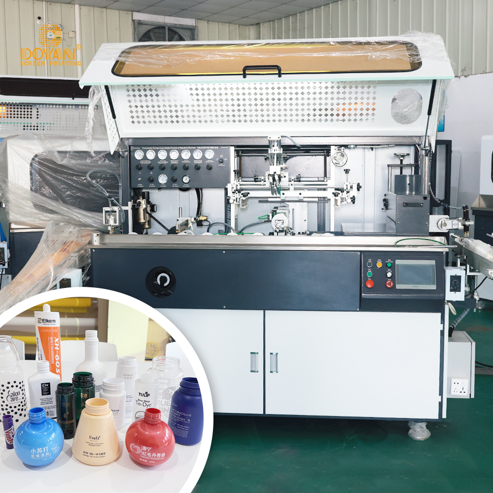 Fully Automatic Bottle Screen Printing And Curing Machine Single-six Color