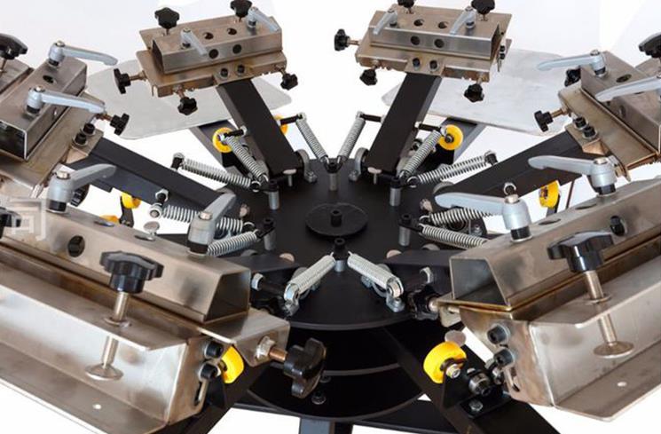 Heavy Duty Micro Registration Screen Printer WithSide Clamps (2)