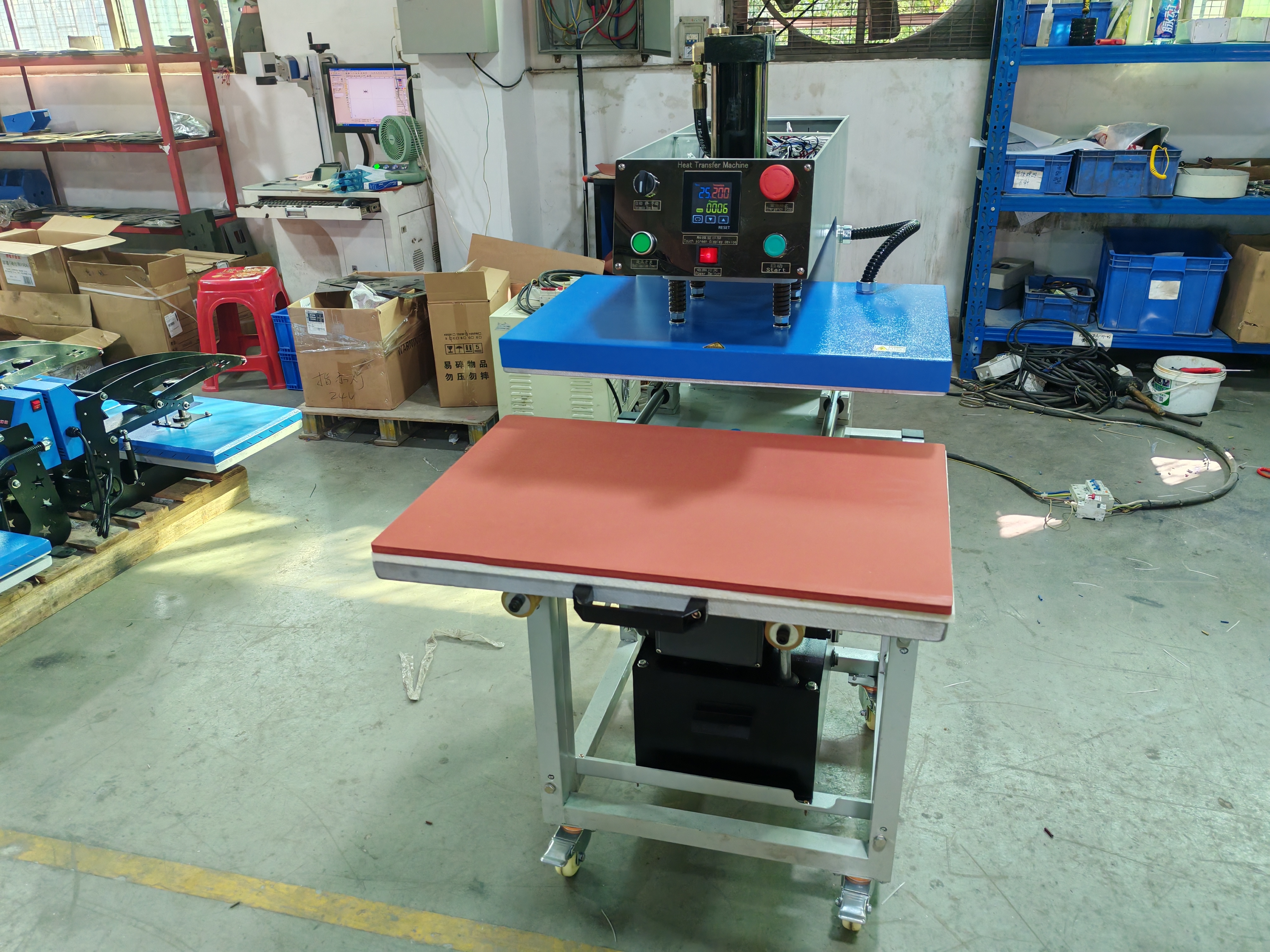 Out-Type Pneumatic Single-Station Heat Transfer Machine