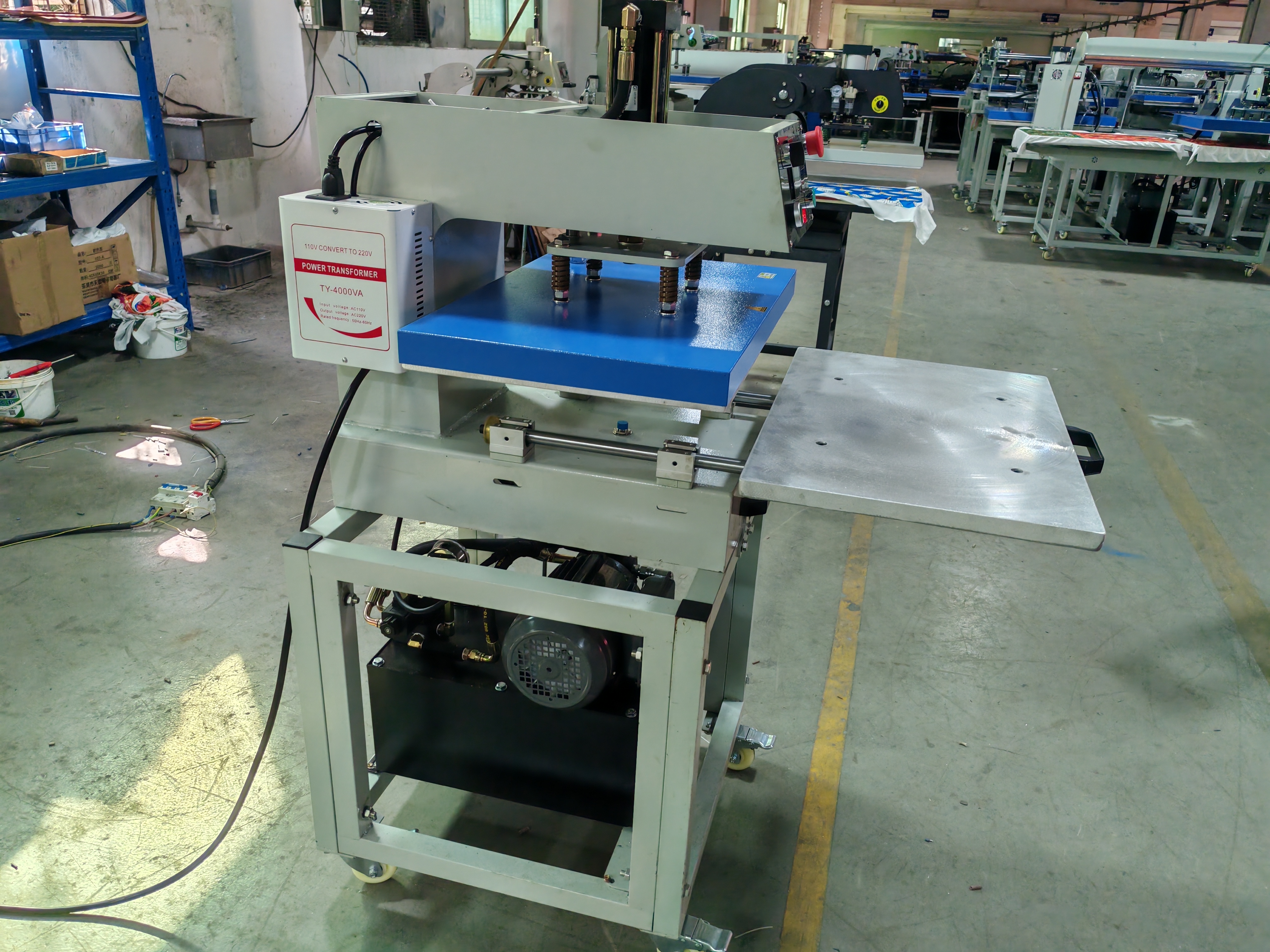Out-Type Pneumatic Single-Station Heat Transfer Machine