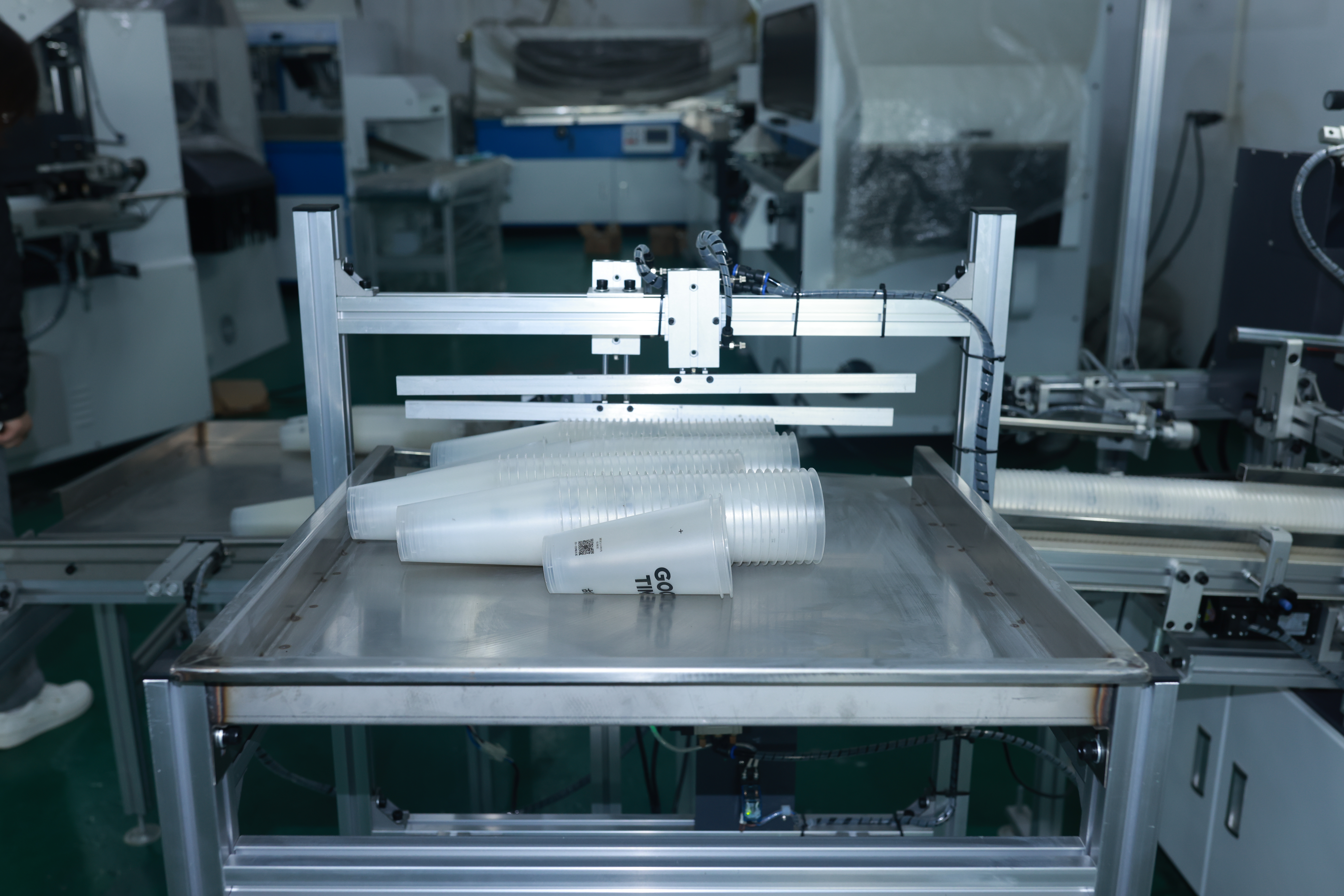 Fully automatic bottle screen printing and curing machine single color