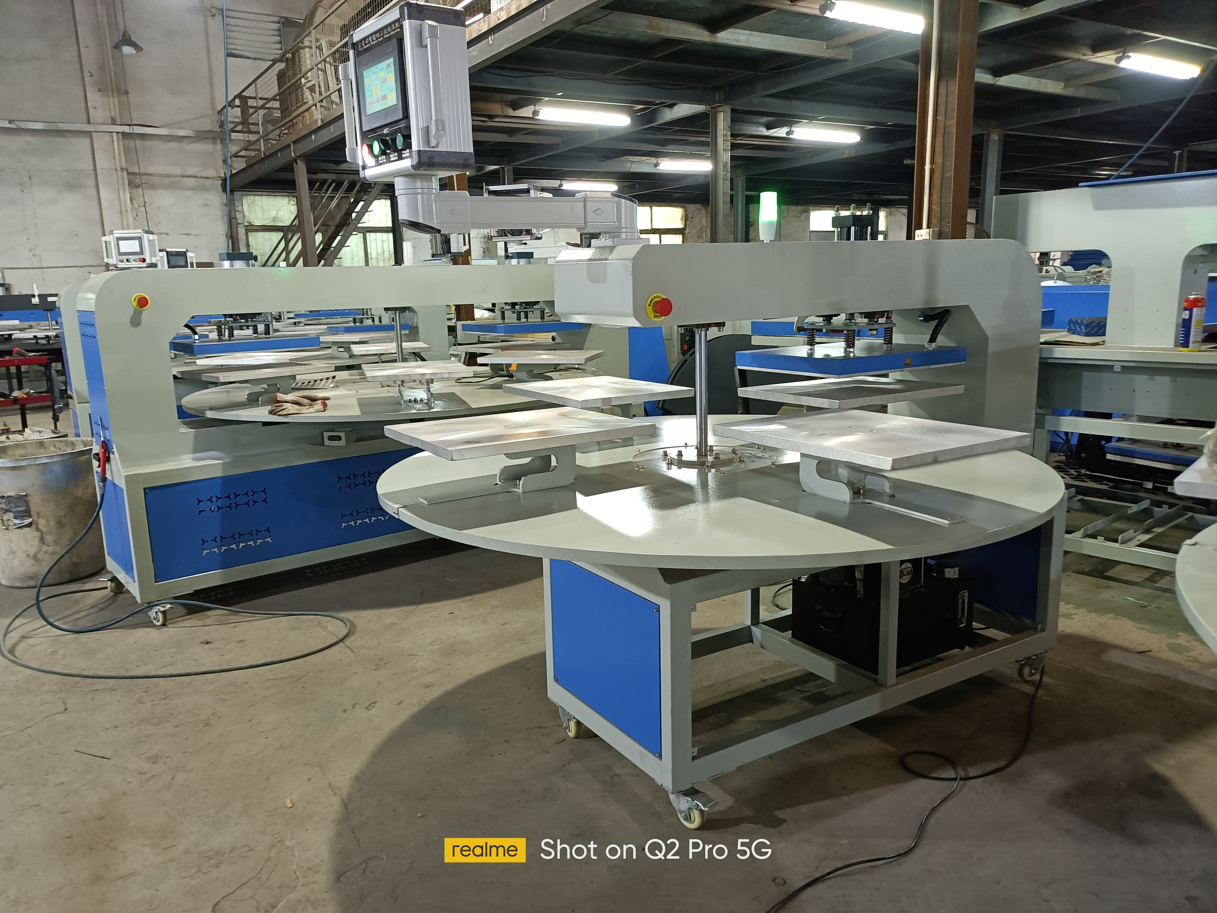 Fully Automatic Pneumatic Four-position Heat Transfer Machine