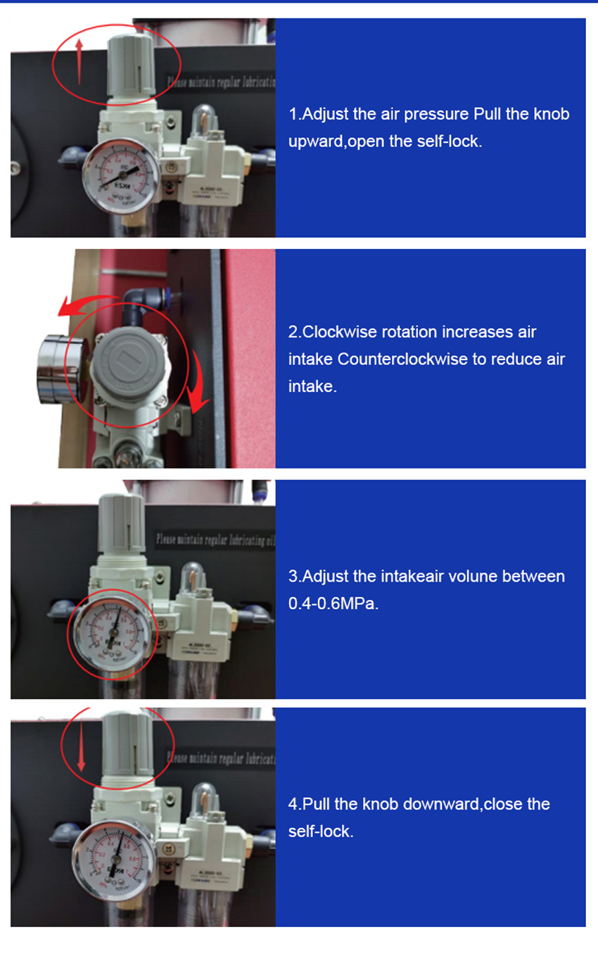 Pneumatic Dual-Station Hat Ironing Machin-How To Regulate Pressure
