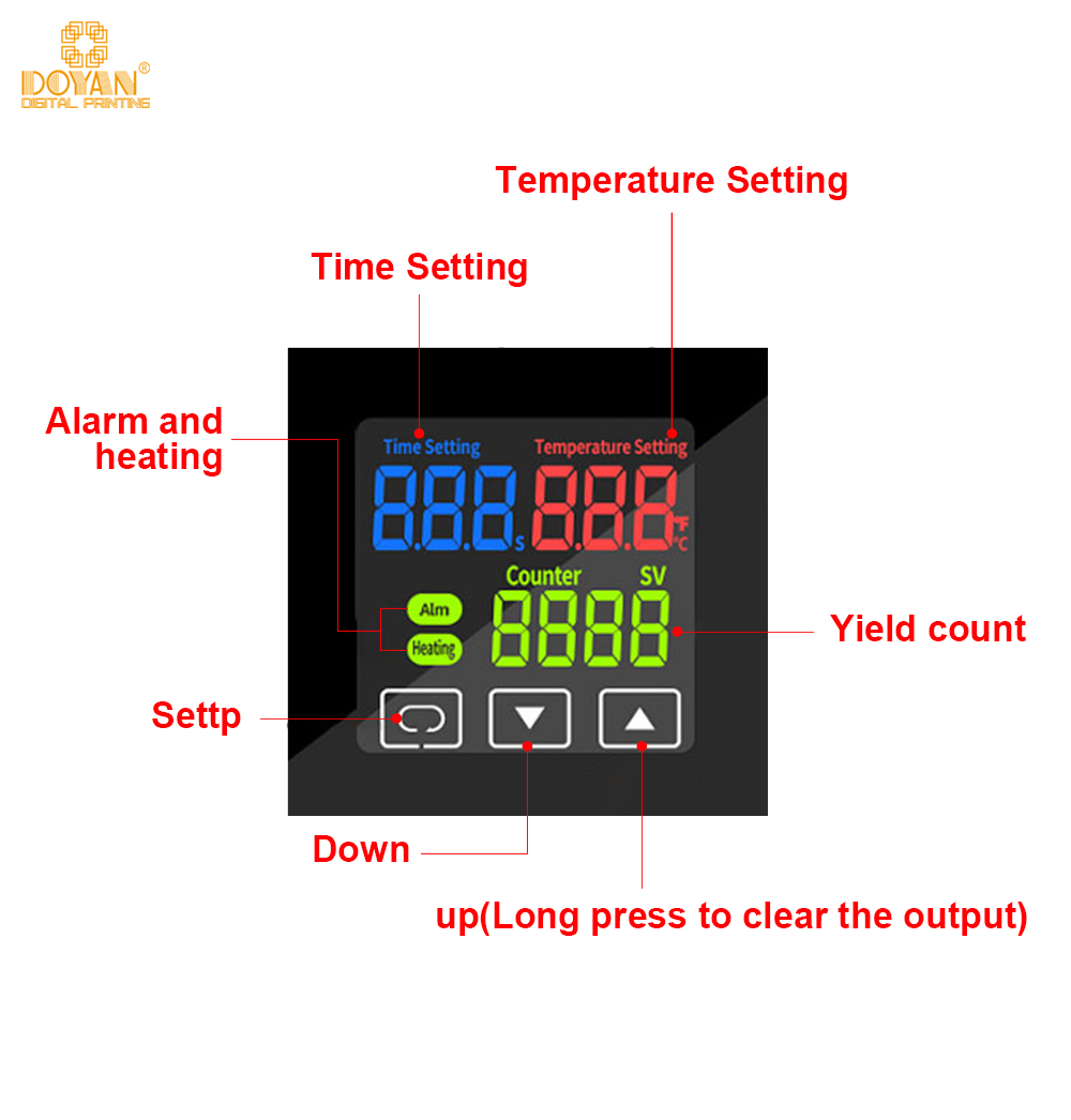 Upward-swinging Pneumatic Dual-station Heat Transfer Printing Machine