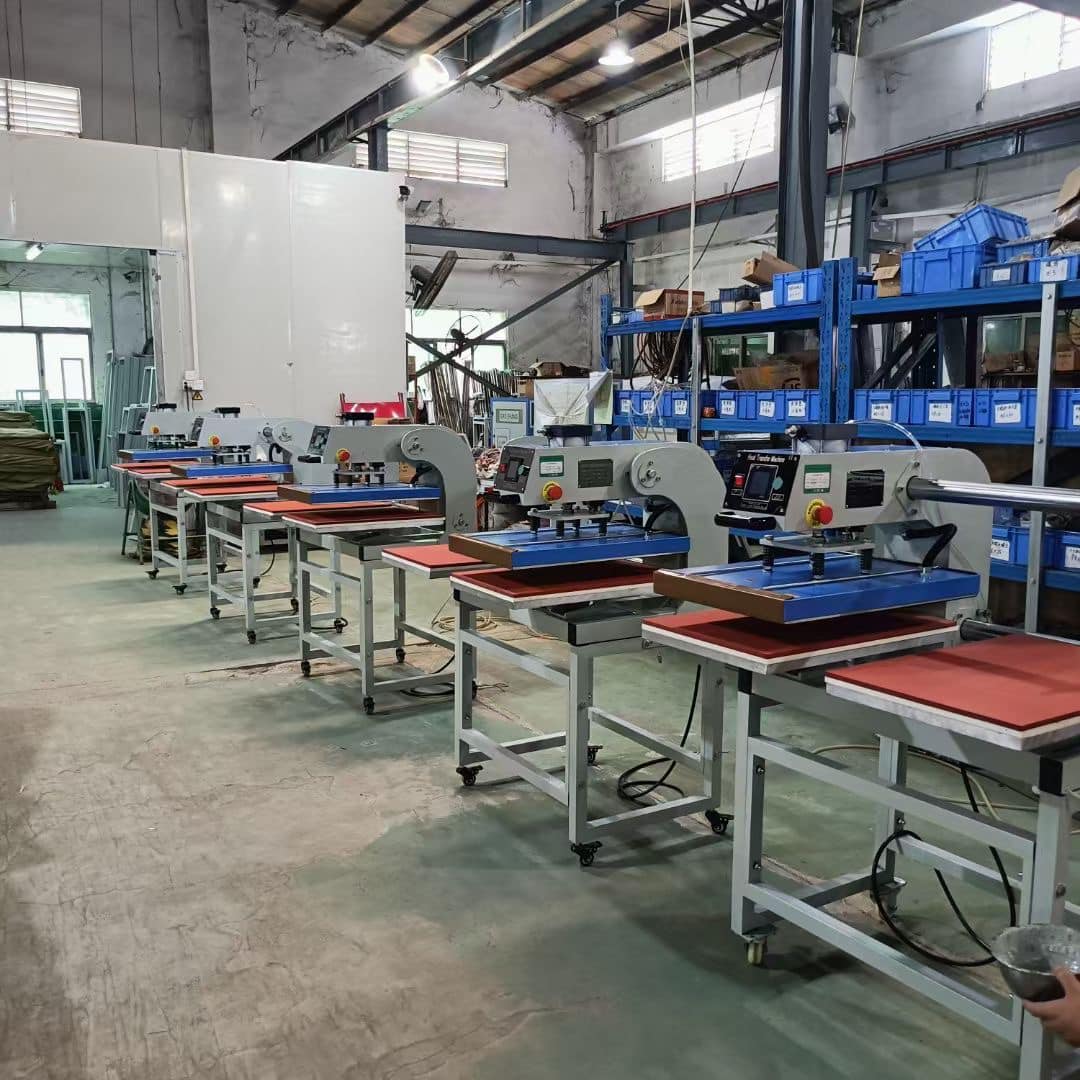 Upward-swinging Pneumatic Dual-station Heat Transfer Printing Machine