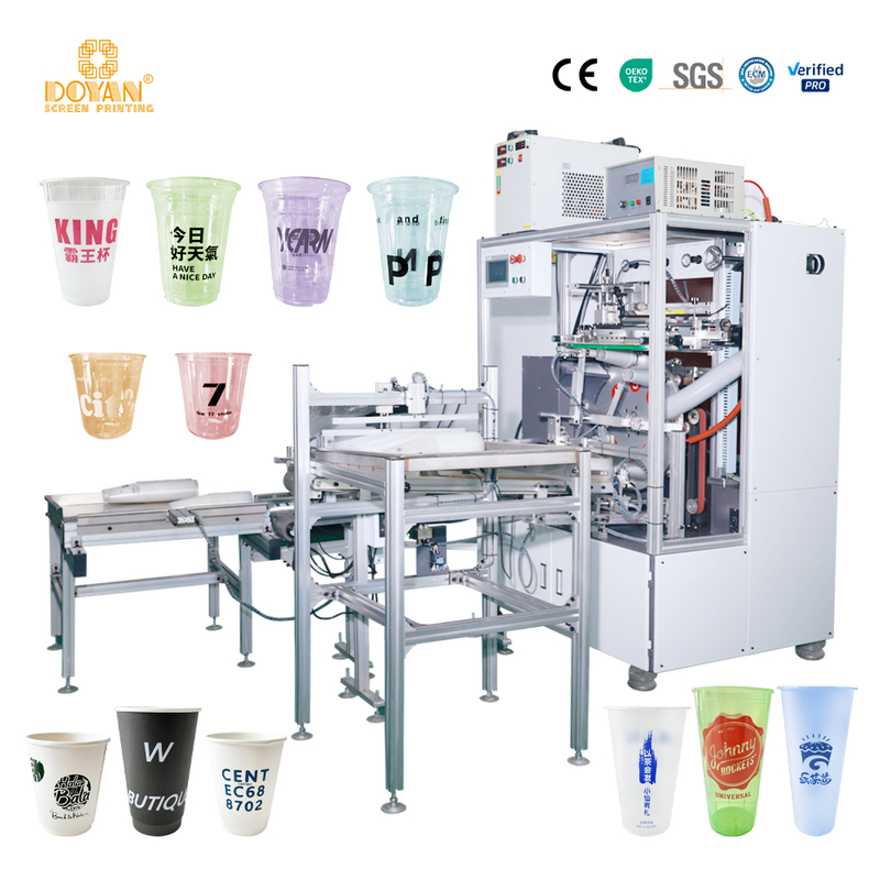 Fully Automatic Bottle Screen Printing And Curing Machine Single Color